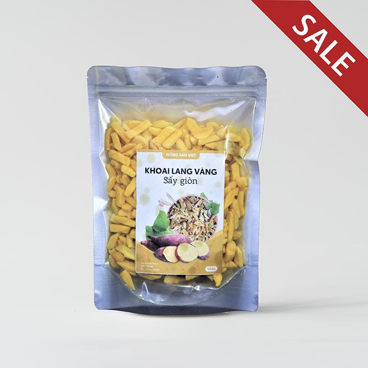 1Kg Khoai Lang Vàng Sấy giòn (Loại Vụn) - món ăn vặt ngon