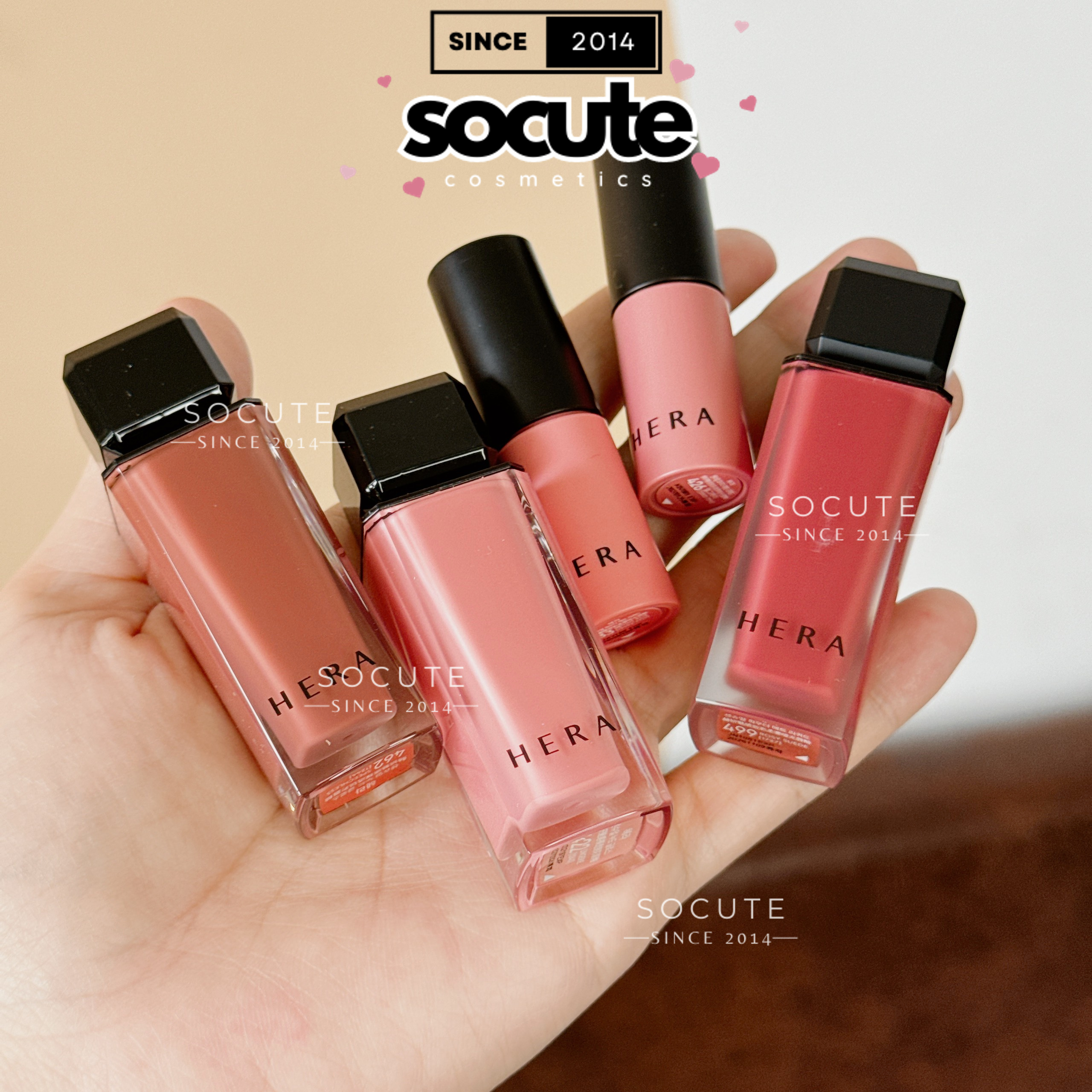 Son bóng Hera Sensual Spicy Nude Gloss 462 Speechless 499 Rosy Suede 432 No Hustle 422 Lingerie 435 Pampas