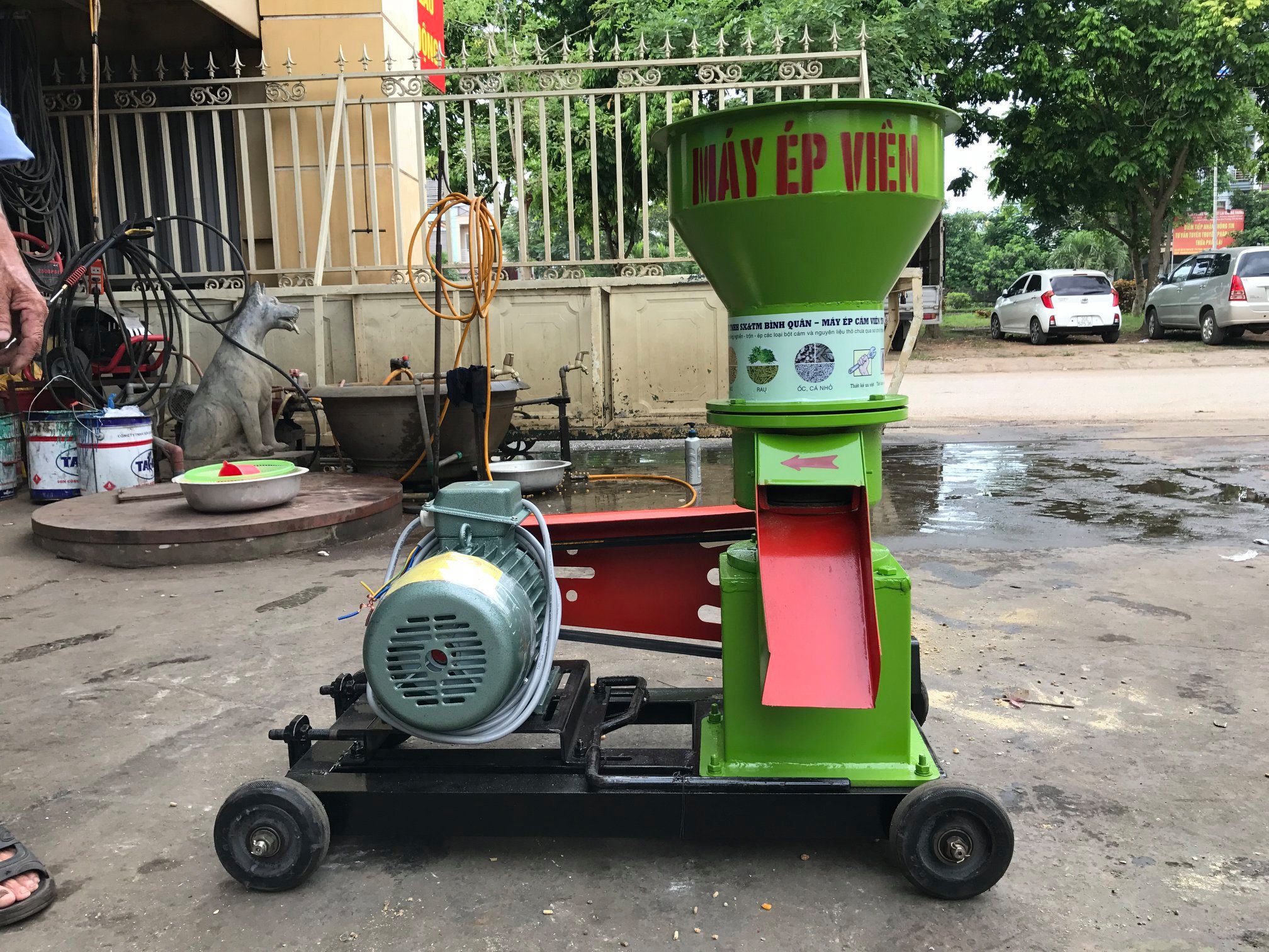 Máy ép cám viên S200 (đầu máy )