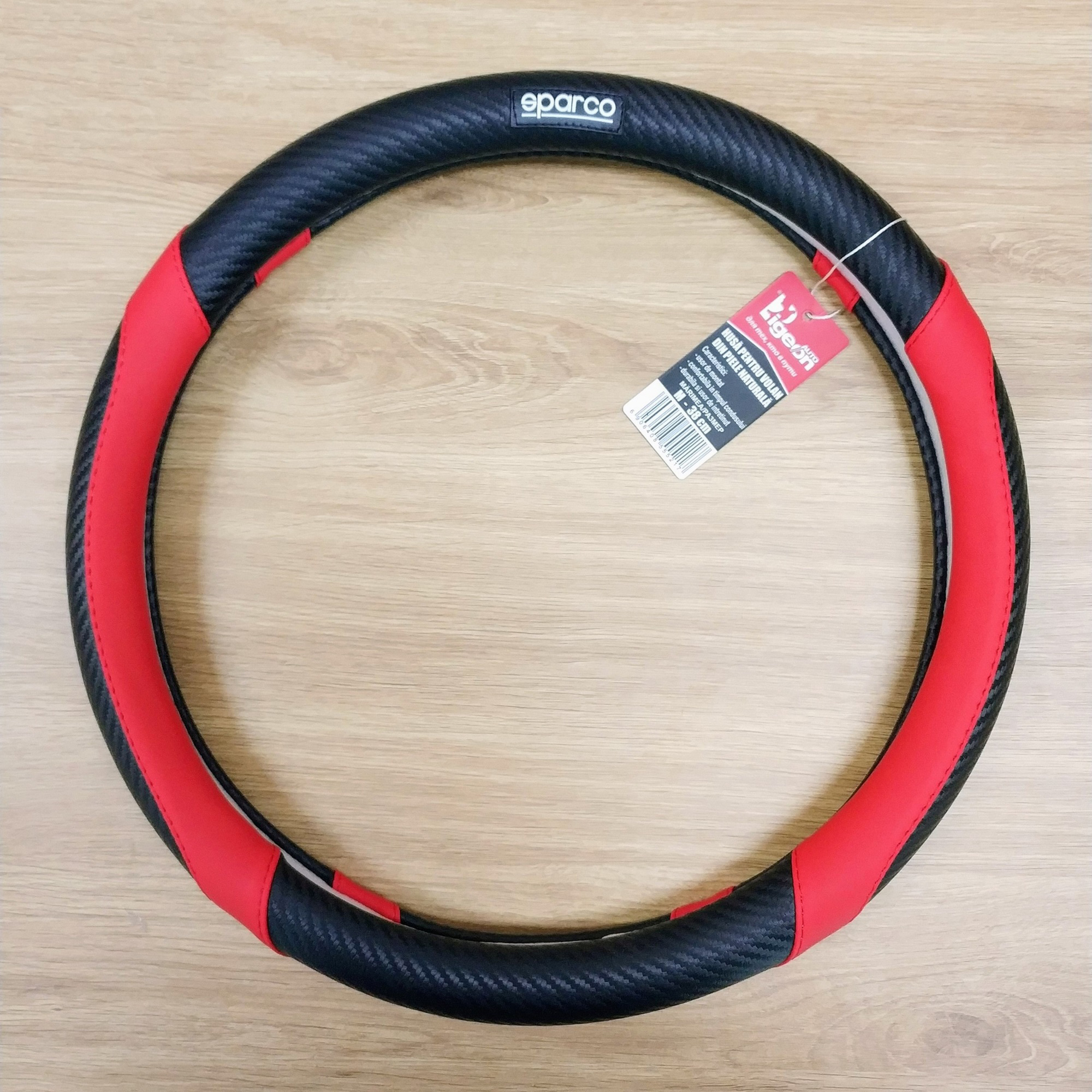 [HCM]Vỏ bọc vô lăng,Bọc vô lăng SPARCO SPC001 (màu đen đỏ) da PU cao cấp vân carbon– Ấn tượng mạnh mẽ cuốn hút sành điệuphù hợp cho hầu hết các loại xe từ xe gia đình cho đến xe đua thể thao xe hạng trung hay xe cao cấp.