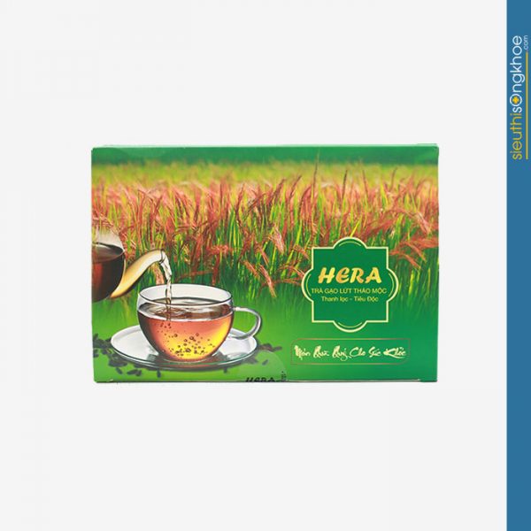 Trà gạo lứt thảo mộc thanh lọc - tiêu độc hera - 14 gói x 50g