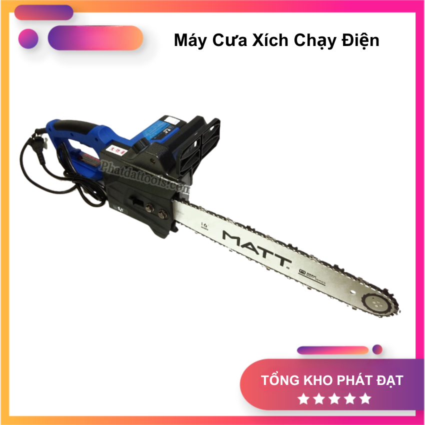 Máy cưa gỗ cầm tay - máy cưa xích matt405-3 công suất 1900w lưỡi cắt 405mm