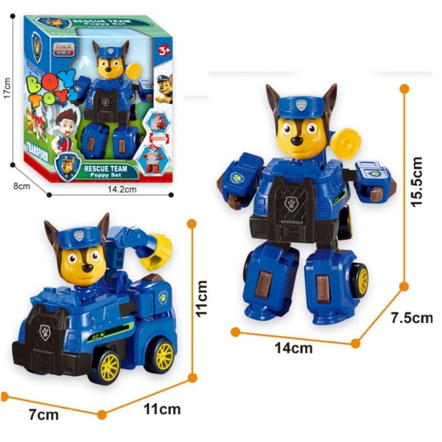 [Mã LIFE0503TOYS giảm 10 đơn 0Đ] Đồ chơi chó cứu hộ Paw Patrol lắp ráp biến hình 2 trong 1 cho bé thỏa sức vui chơi