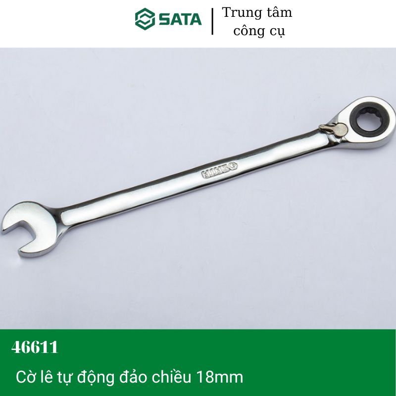 Cờ lê tự động đảo chiều 18mm sata 46611