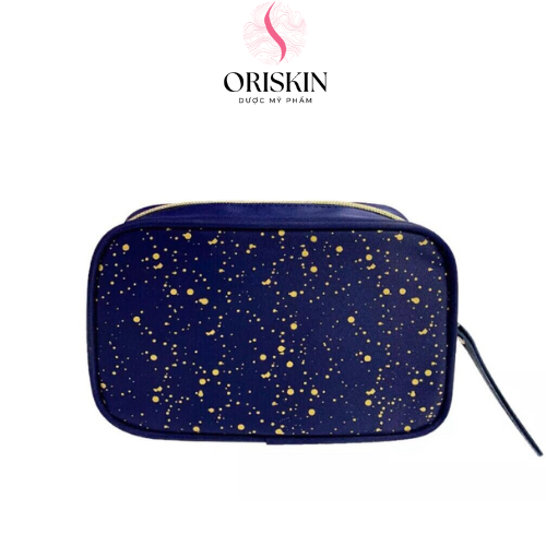 [HCM]Túi Đựng Đồ Make Up/ Cầm Tay Siêu Sinh Màu Xanh Vichy