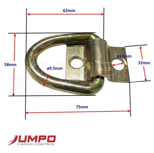 Móc lắp thùng xe chằng hàng 9.5mm