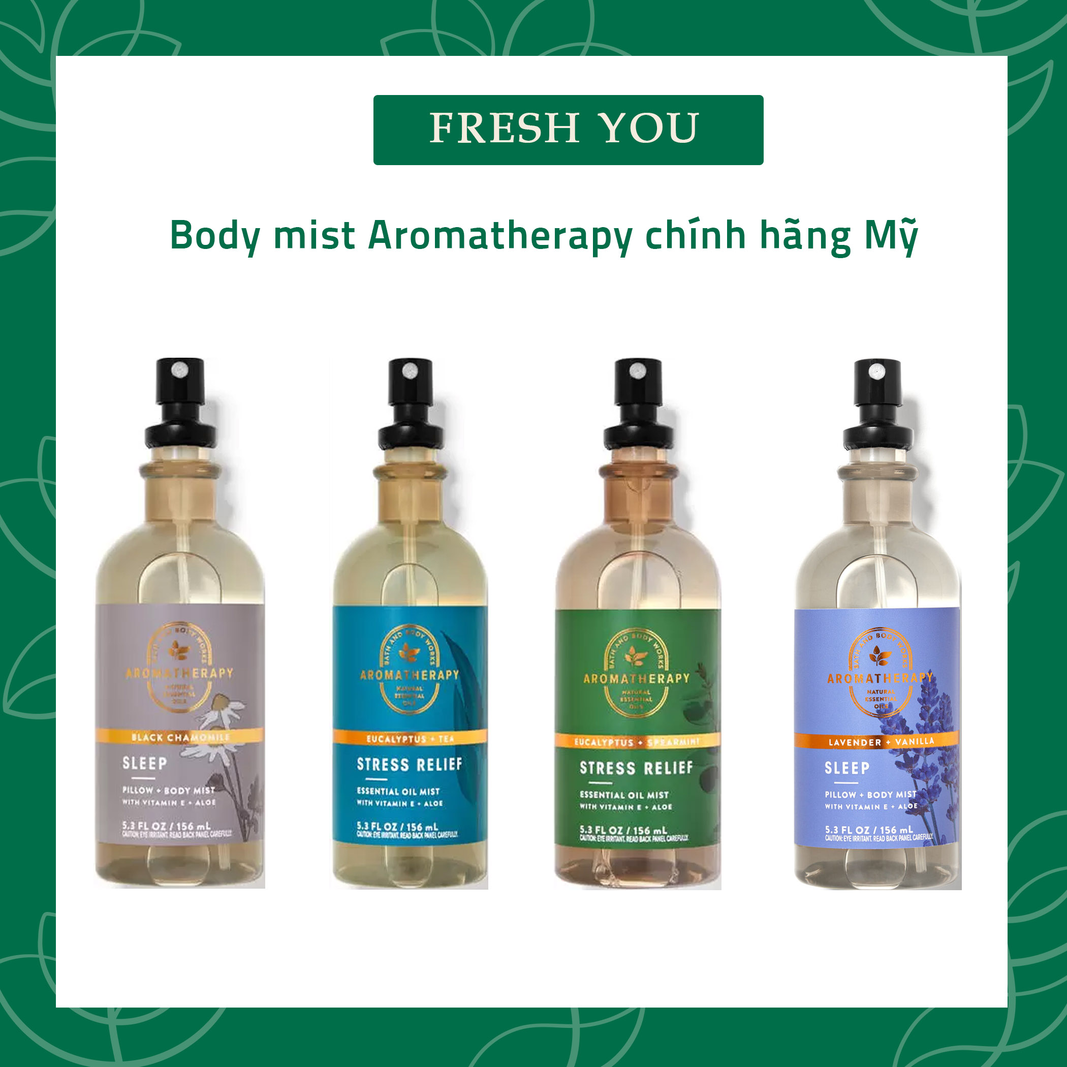 Xịt thơm toàn thân body mist Bath & Body Works