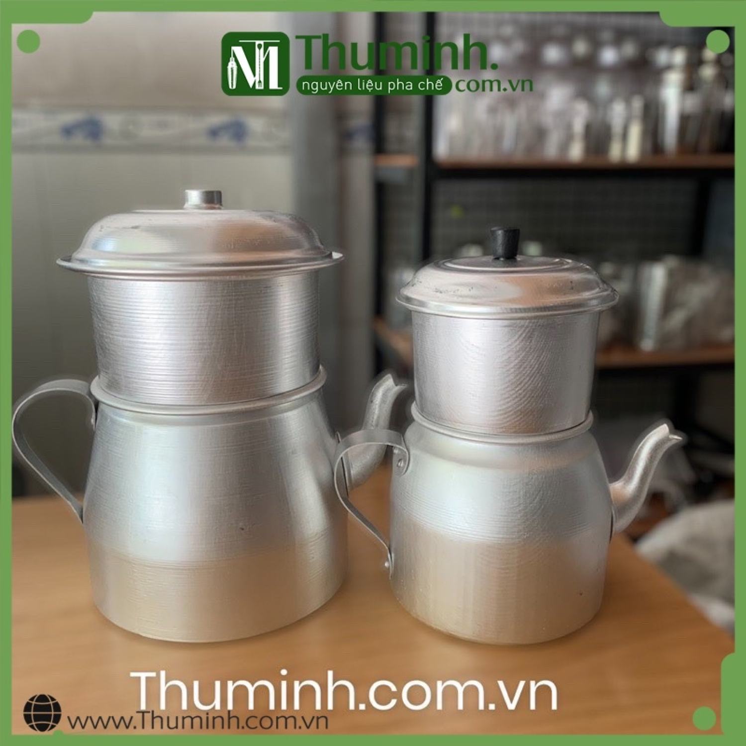 Phin pha cafe nhôm cỡ lớn 1 lạng-2 lạng