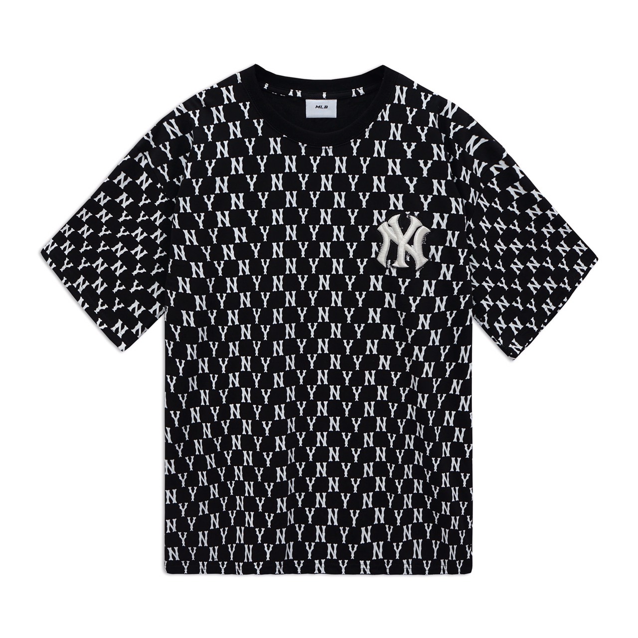 Áo thun MLB ny, áo phông Monogram dáng unisex, tay lỡ form rộng nam nữ