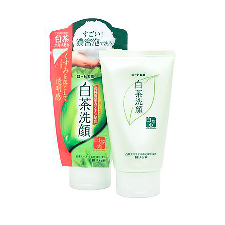 Sữa rửa mặt trà xanh Rohto sữa rửa mặt cho da mụn ngăn ngừa mụn sáng da sữa rửa mặt Nhật Bản