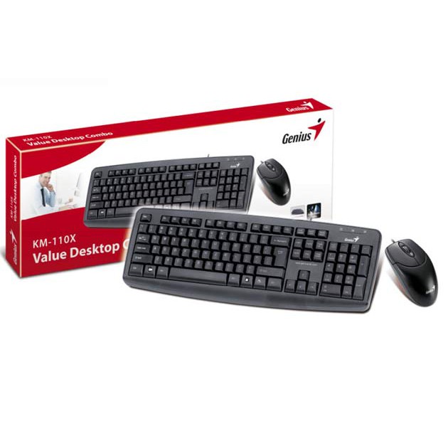 Combo Bộ bàn phím chuột có dây Genius