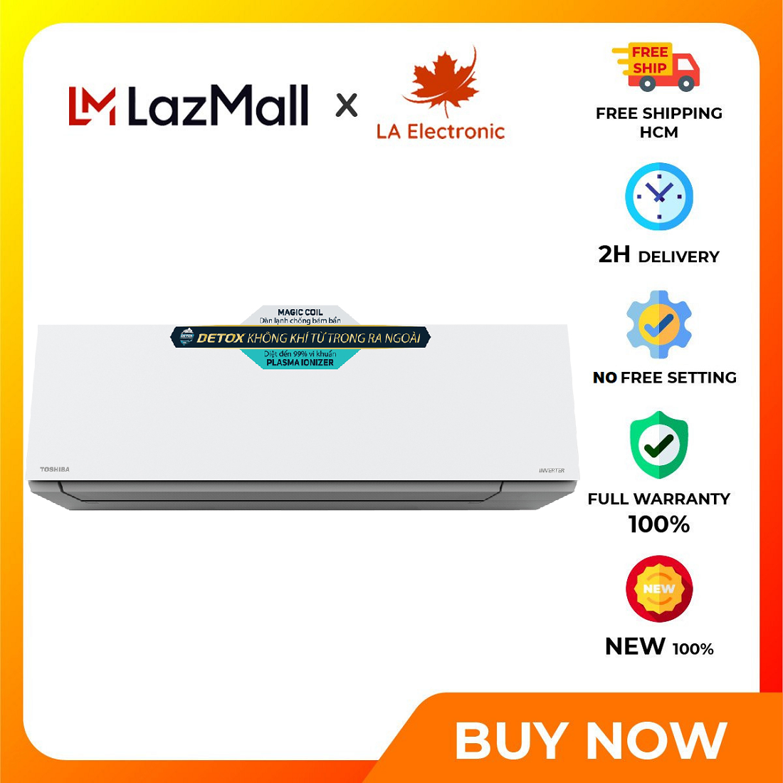 Máy lạnh toshiba inverter 1.5 hp ras-h13e2kcvg-v - miễn phí vận chuyển hcm - chế độ làm lạnh nhanh chế độ tiết kiệm điện eco mode công nghệ plasma ion diệt khuẩn