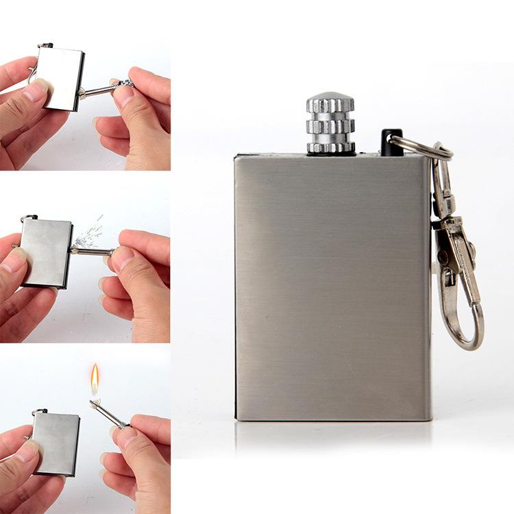Bật lửa Hộtp quẹt bằng diêm xăng có móc khóa thiện lợi