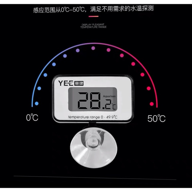 [HCM]Nhiệt Kế Điện Tử 3D Dán Vào Trong Bể Cá Thuỷ Sinh