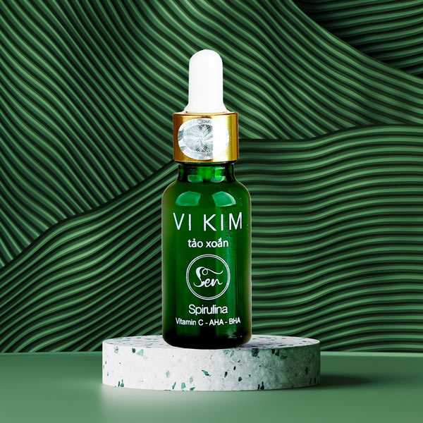 Vi Kim Tảo Xoắn Sen 20ml - vi tảo bong da đẹp sau 1 tuần