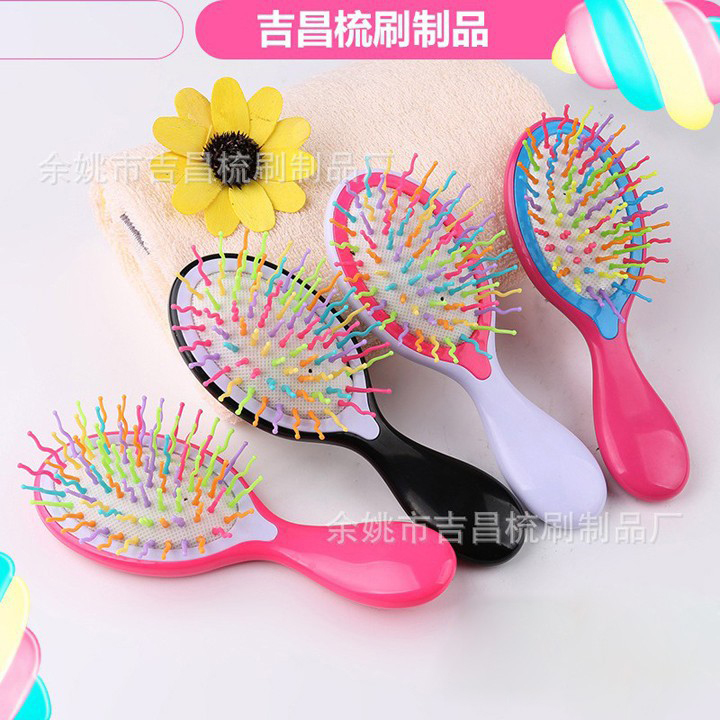 Lược chải tóc giả màu hồng
