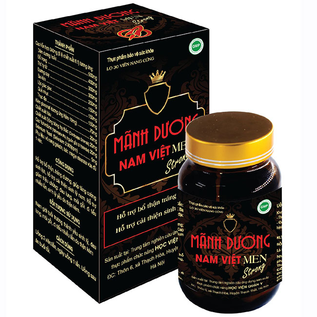 Sinh lí nam) Mãnh Dương Nam Việt SX bởi Học Viện Quân Y ( Lọ 30 Viên )