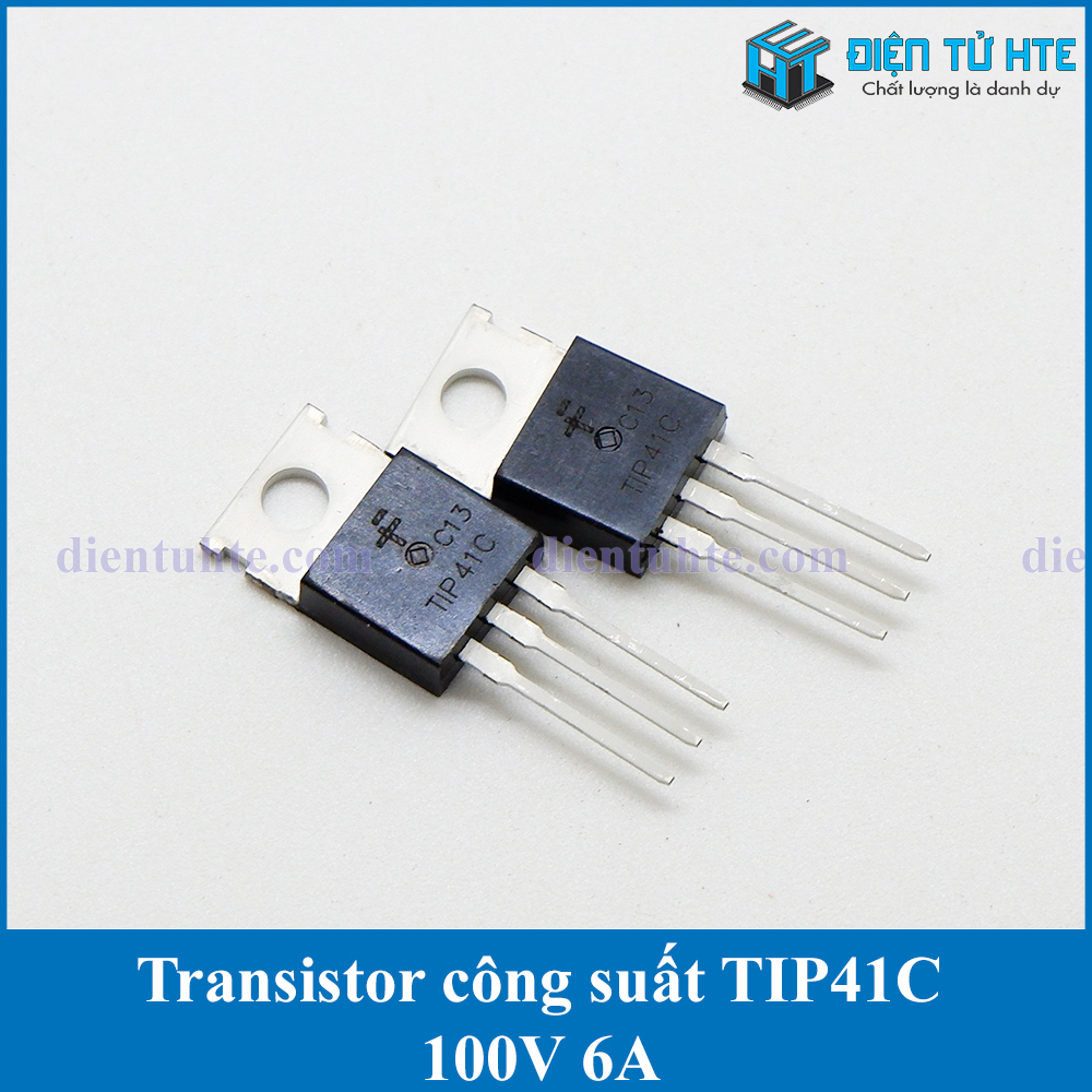 Combo 4 con Transistor công suất NPN TIP41C 100V 6A TO-220