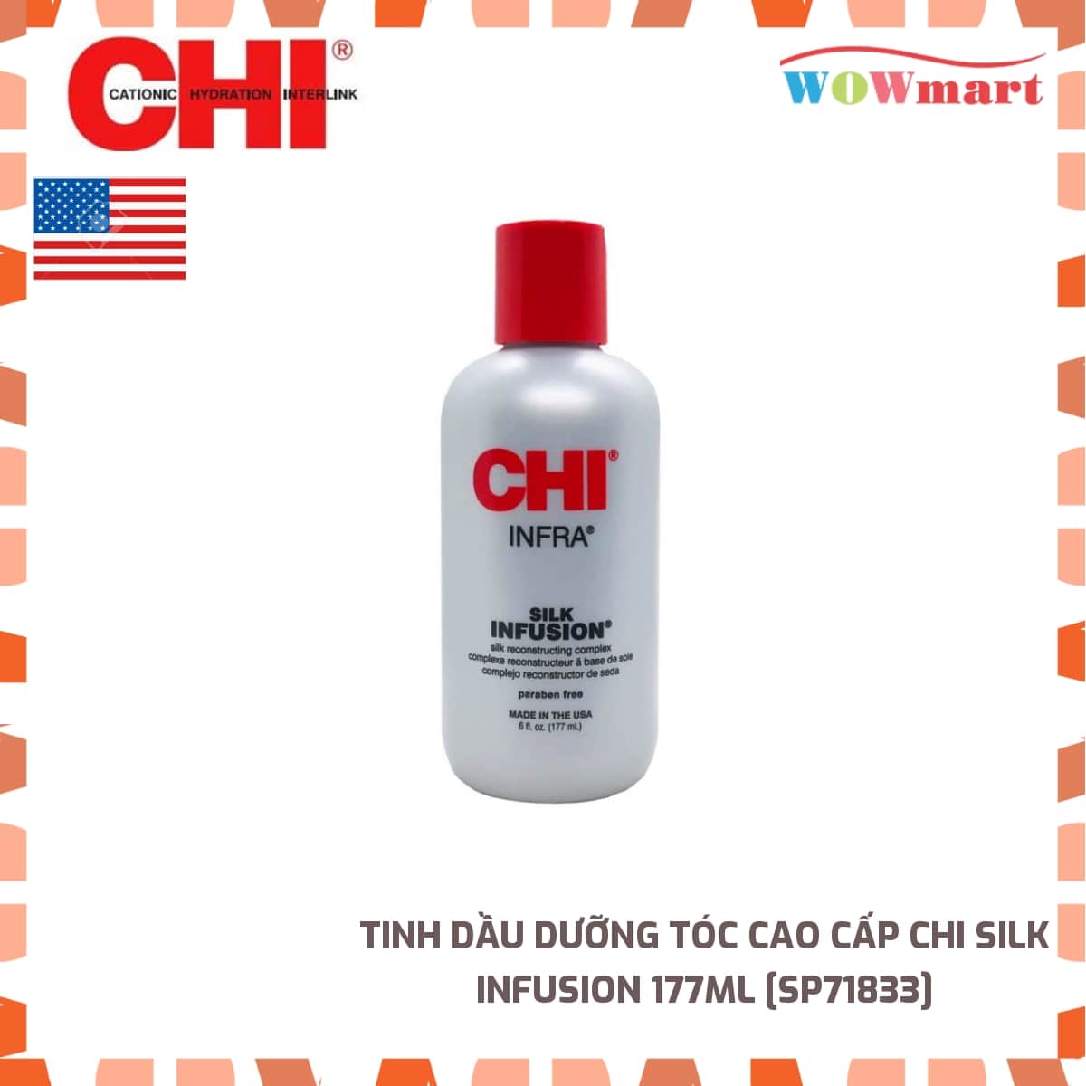 Tinh dầu dưỡng tóc cao cấp chi infra silk infusion 177ml