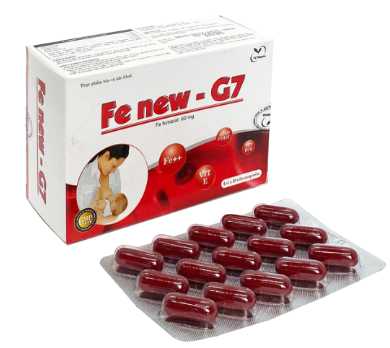 Bổ sung sắt cho mẹ bầu Fe new G7 cung cấp vitamin cho cơ thể viennnẻ