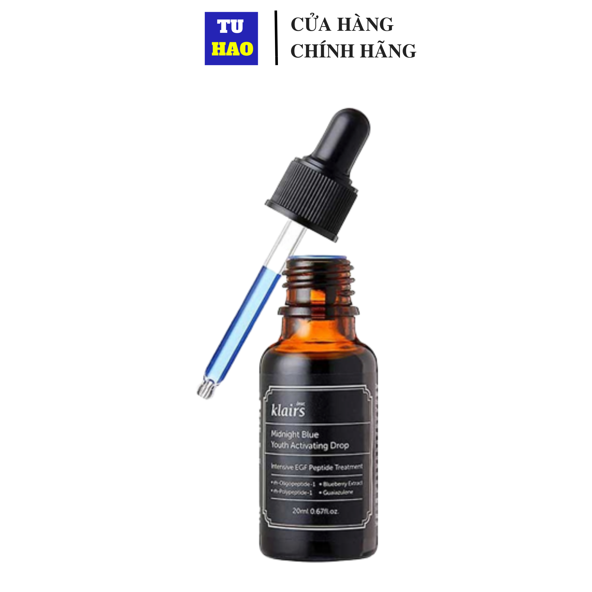 Tinh Chất Dear Klairs Phục Hồi Da Và Dưỡng Ẩm Midnight Blue Youth Activating Drop 20ml