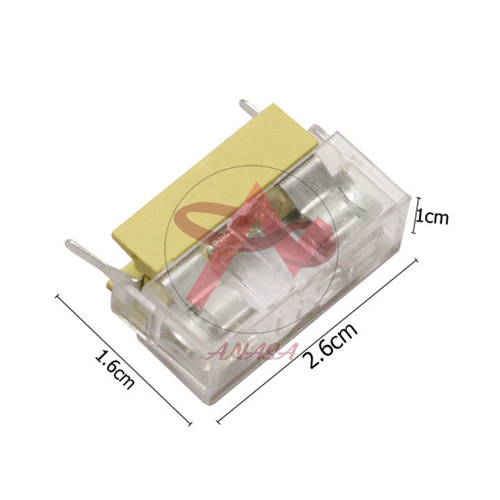 Đế cầu chì 5x20mm có vỏ bọc