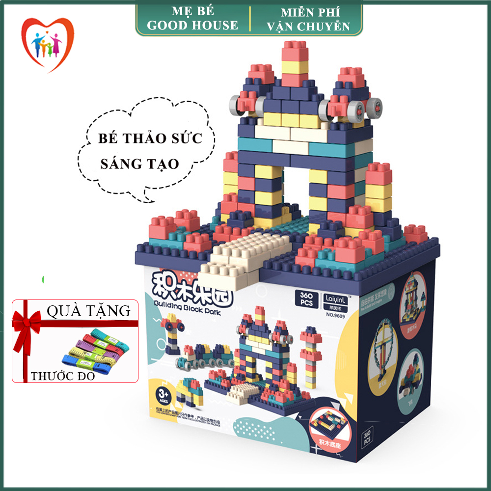 Bộ xếp hình lego 520- 360- 260 chi tiết- Đồ chơi lắp ghép phát triển trẻ toàn diện