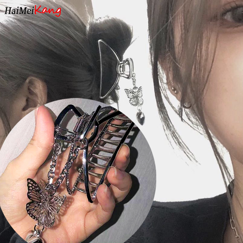 Phụ Kiện Tóc Ins Phong Cách Hàn Quốc Kẹp Tóc Trang Điểm, Kẹp Tóc Kẹp Tóc Cua Tiệc Cưới Kẹp Kim Loại, Hình Học