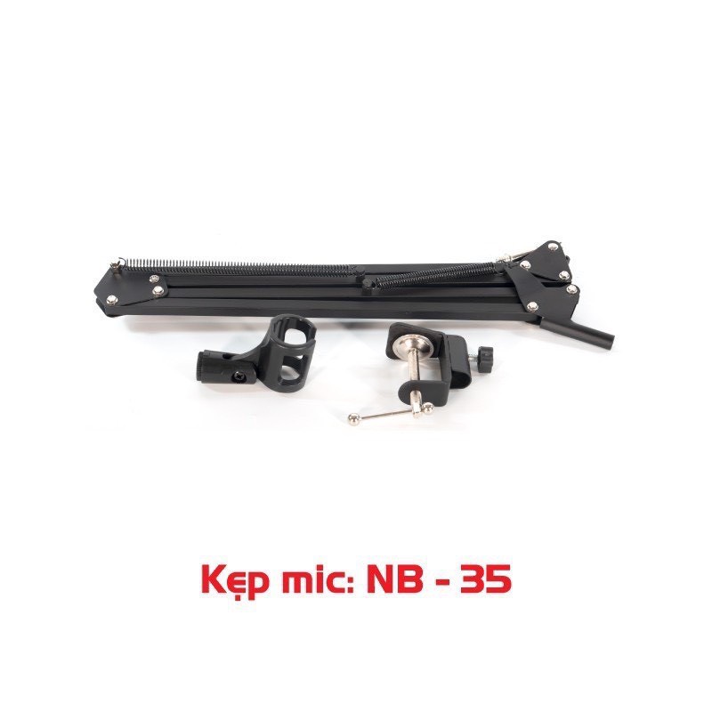 Chân kẹp bàn kẹp mic thu âm live stream n35