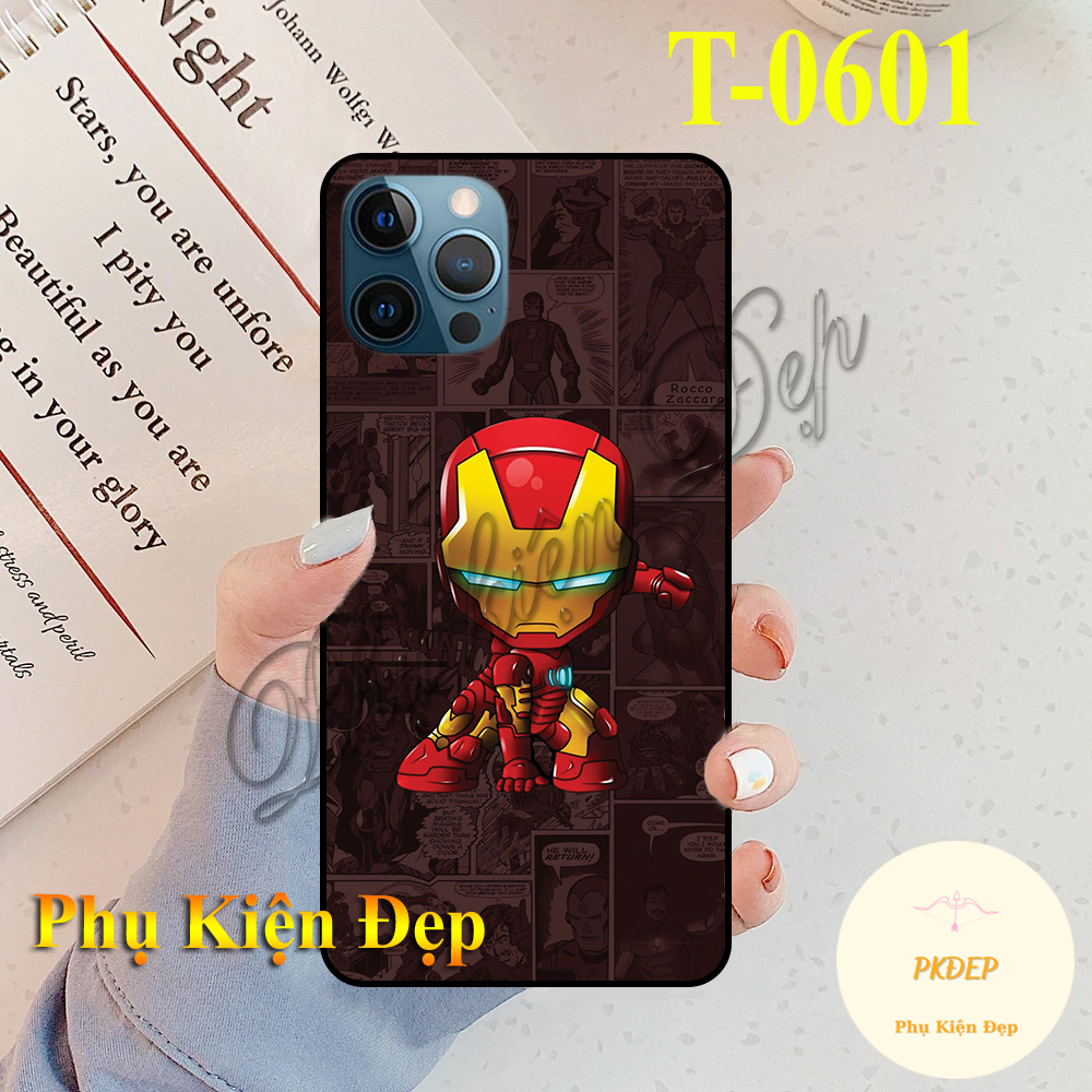 [HCM]Ốp lưng  Iphone 12 Pro Max/ Iphone 12 Pro/ Iphone 12/ Iphone 12 Mini - Ốp dẻo đen in hình Siêu Anh Hùng