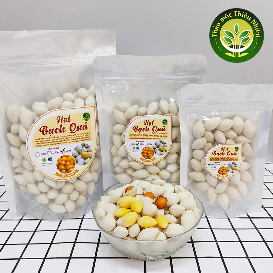 Bạch Quả Loại Hạt To nguyên liệu nấu chè, chưng yến, hầm gà, giúp cung cấp nhiều dưỡng chất tốt cho cơ thể, cải thiện tuần hoàn máu não, thính giác | Kho thảo mộc thiên nhiên