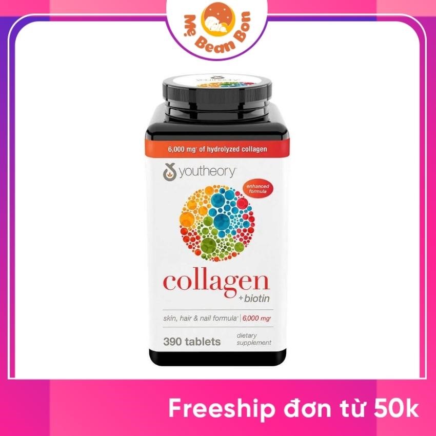 Collagen youtheory +biotin type 1,2&3 từ mỹ