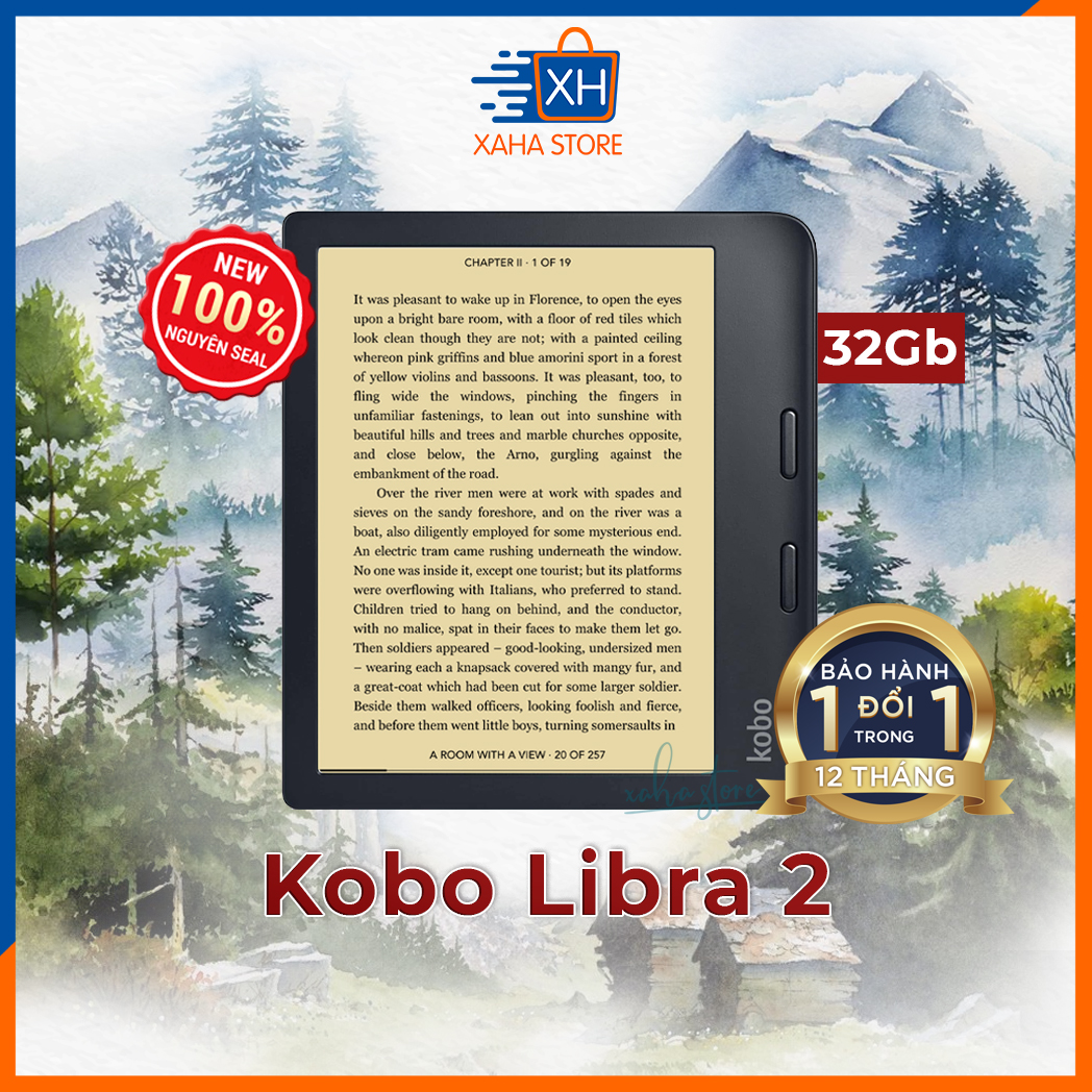 [Hoàn Tiền MAX] Máy Kobo Libra 2, Bản Nâng Cấp của Kobo Libra H2O 7 inch Sạc Type C Tốc Độ Hiển Thị Nhanh Hơn - Xaha Store