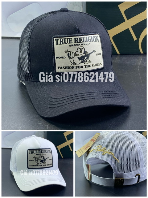 Mũ lưới địa đàn - nón kết lưỡi trai ông địa True Religion phối lưới đậm chất thời trang nam