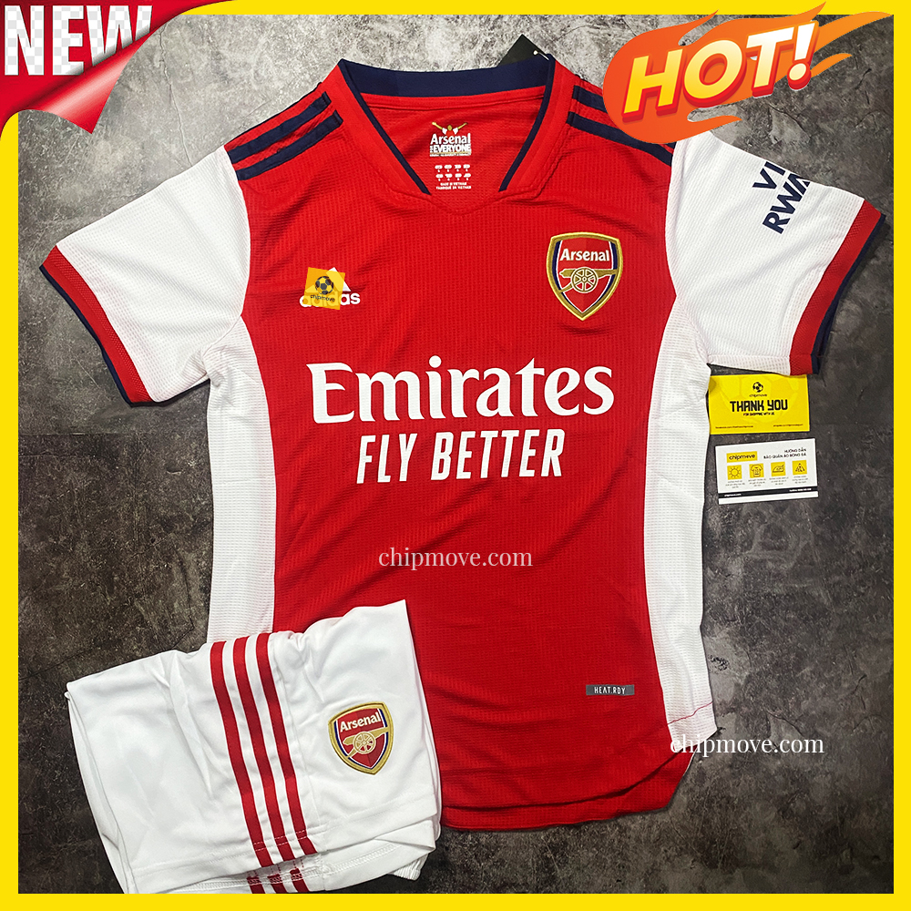 [GIÁ TỐT] Áo bóng đá Arsenal đỏ 2021-2022 Đỏ sân nhà Thái cao cấp