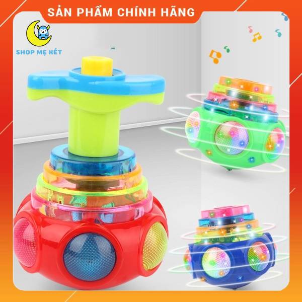 Con quay phát sáng, có nhạc cho bé
