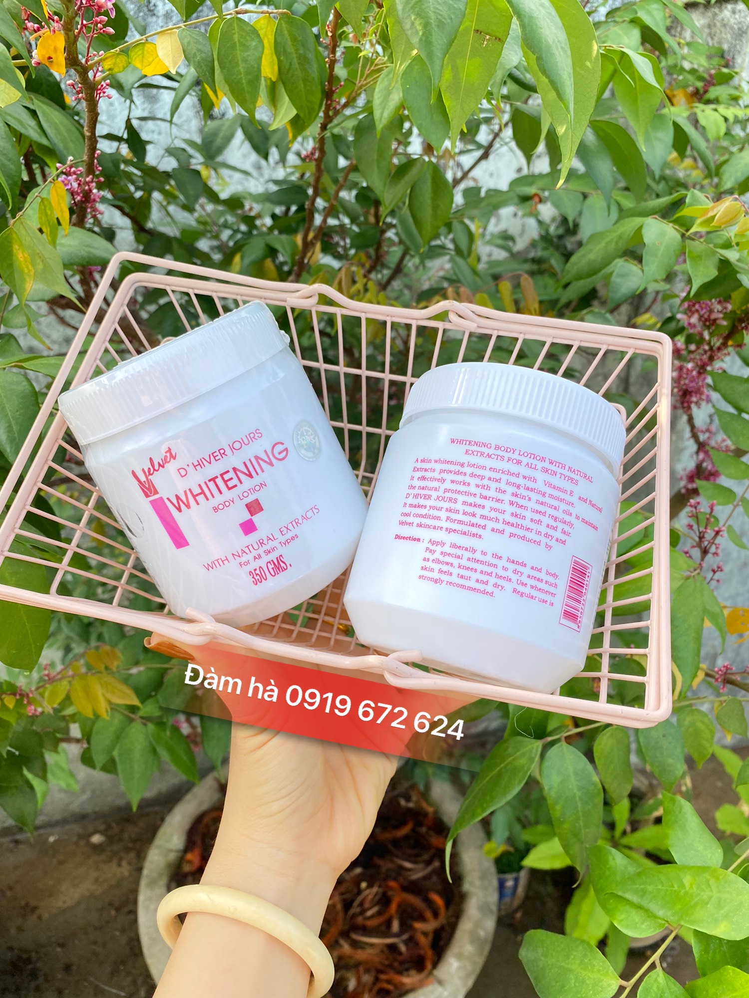 Kem dưỡng body whitening velvet thái lan - 350g