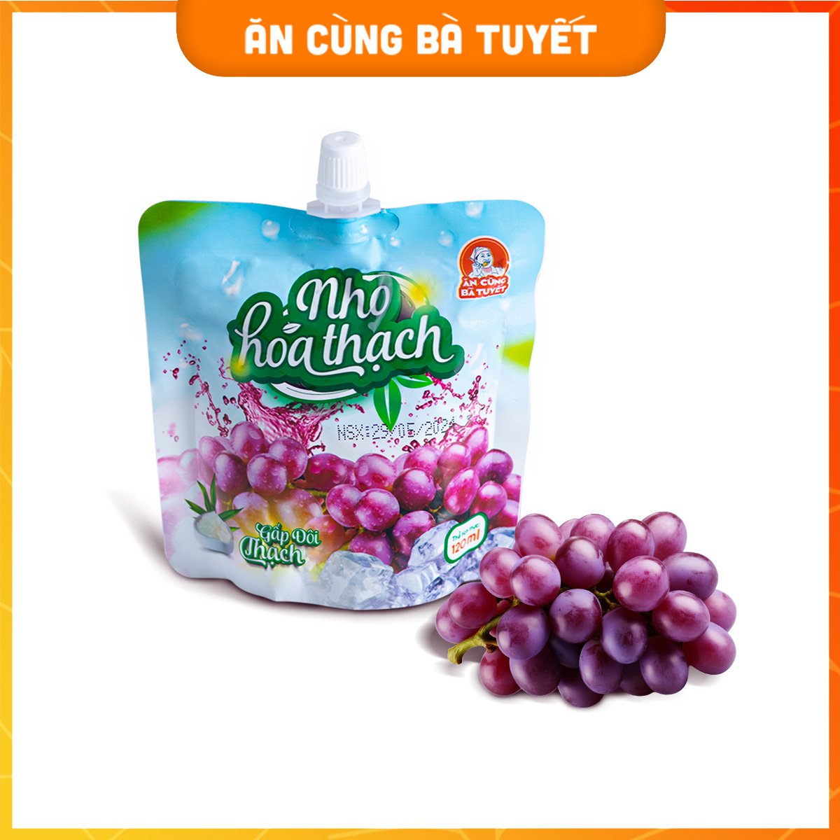  1 gói  NHO ,TRÀ SỮA Hoá Thạch - ĂN CÙNG BÀ TUYẾT 