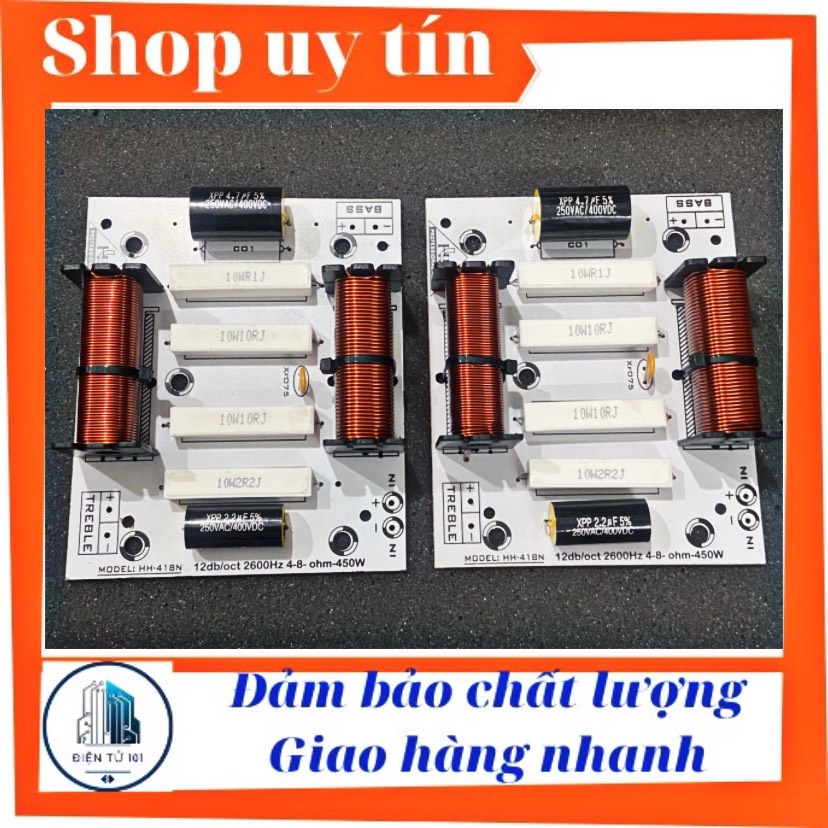 Phân tần loa 1 bass 1 treble dây đồng to chống hú giá rẻ