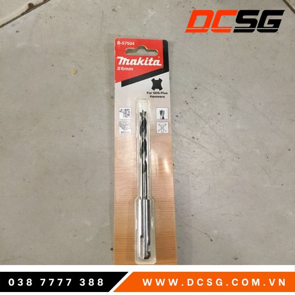 Mũi khoan gỗ sds 6.0mm makita d-57504