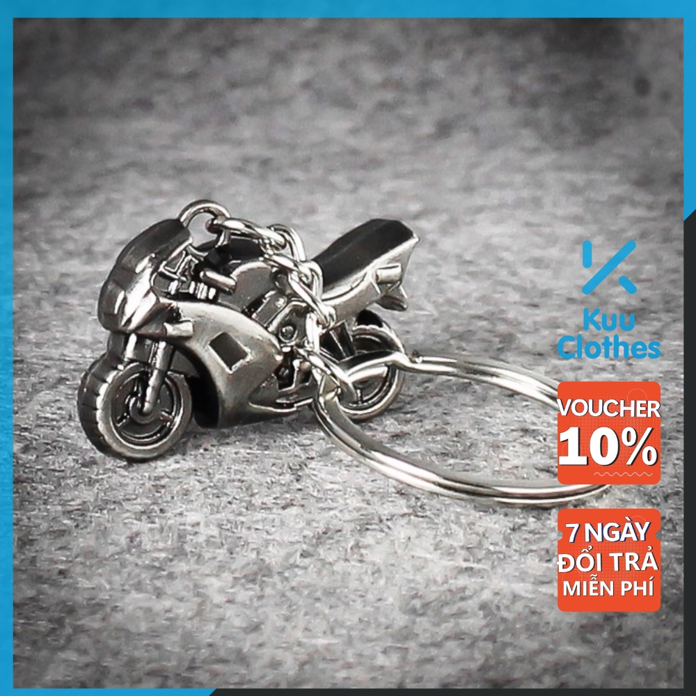 Móc Khóa PKl Hình Xe Phân Phối Lớn Ngầu Đẹp Chất Kuu Clothes Màu Bạc Đẹp - Móc Khóa Xe Cá Tính Chất Liệu Titan Không GỈ