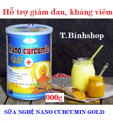 [Date mới, hộp 900g] Sữa nghệ Nano Curcumin Gold .