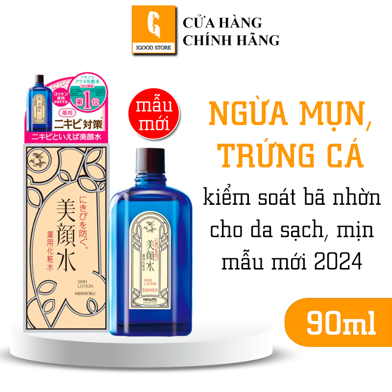 Nước hoa hồng ngừa mụn Meishoku Bigansui Nhật Bản 90ml