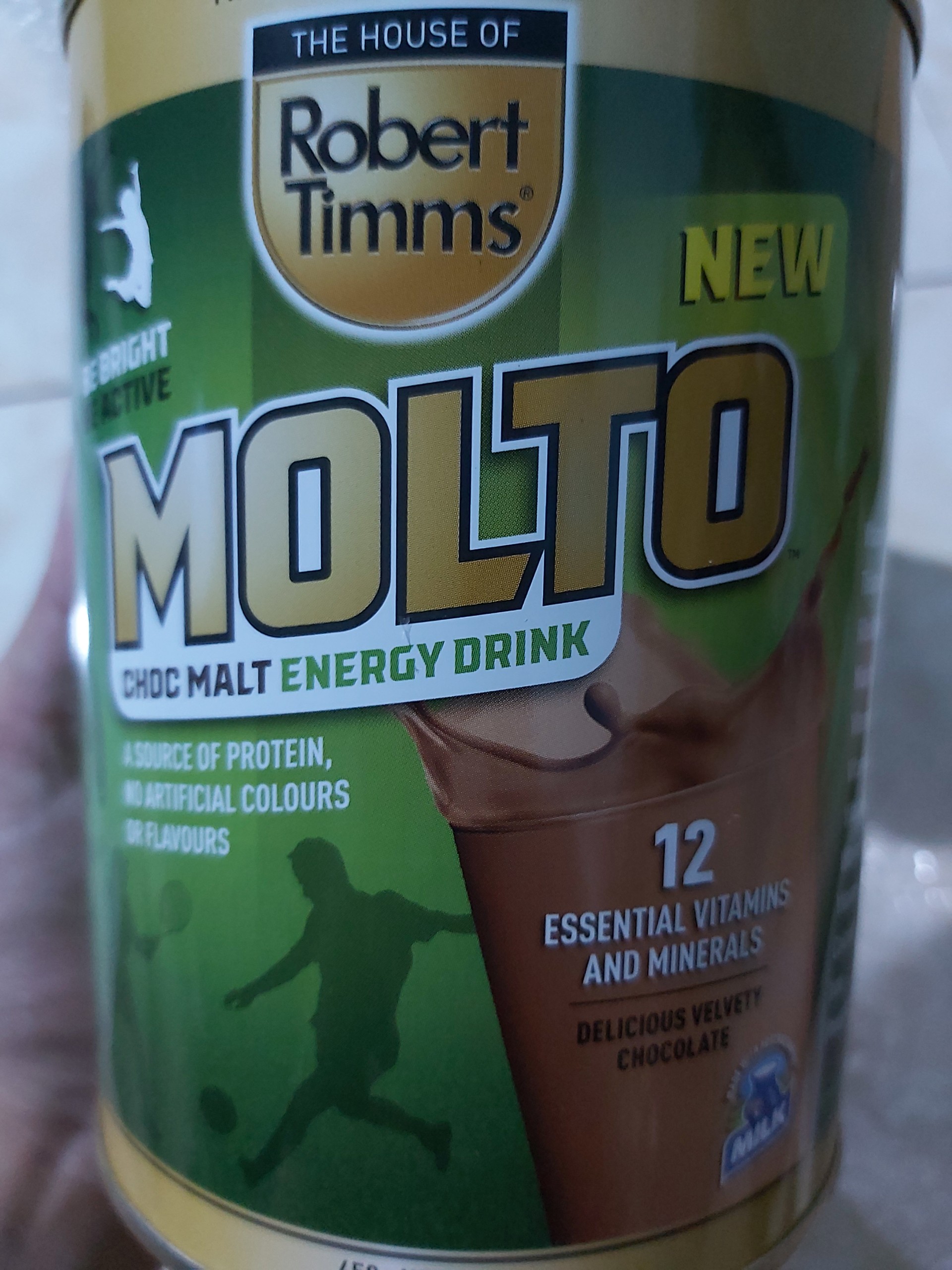 Sữa bột Canxi ca cao Robert Timms Molto 450g Australia giúp tăng chiều cao, bổ sung Canxi