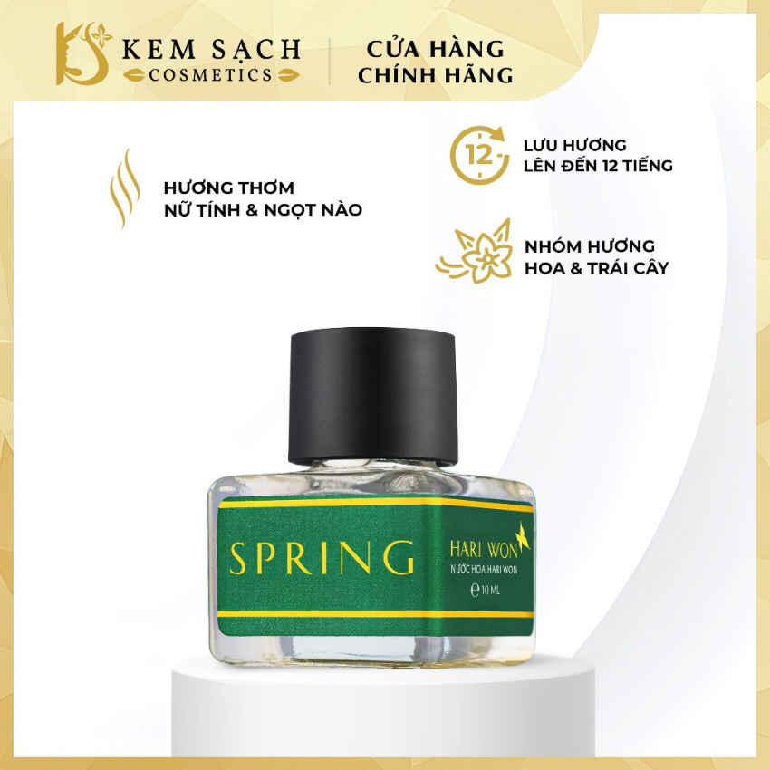 nước hoa nữ Hari Won spring là dòng nước hoa chấm cao cấp dành cho nữ chai 10ml - NAGOLAN