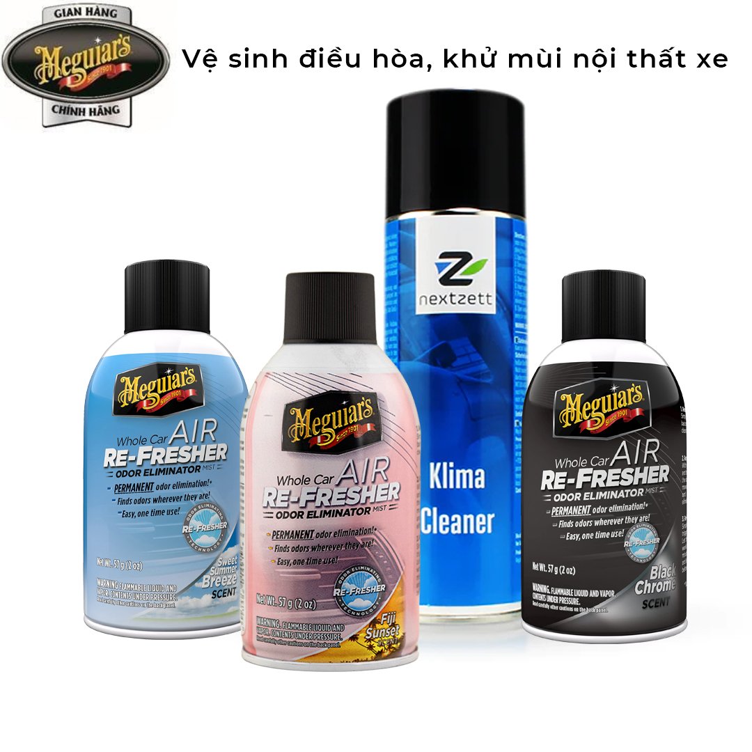 Meguiar's Combo vệ sinh giàn lạnh điều hòa & khử mùi, diệt khuẩn nội thất xe hơi (2 sản phẩm) - G2308 Giá 670,000 Đồng*Miễn phí vận chuyển