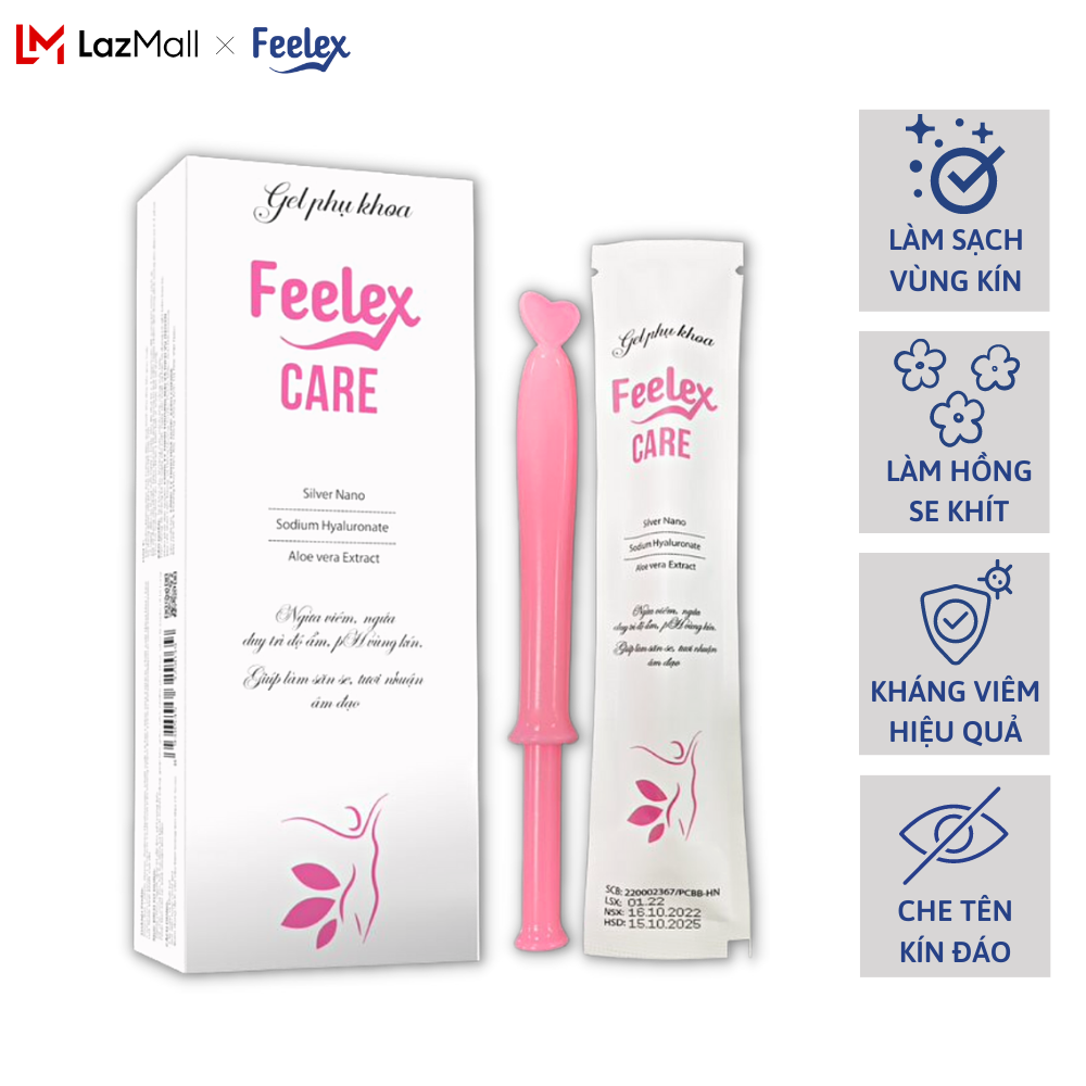 Combo 6 đũa thần Inner gel Feelex Care vệ sinh vùng kín tiện dụng an toàn