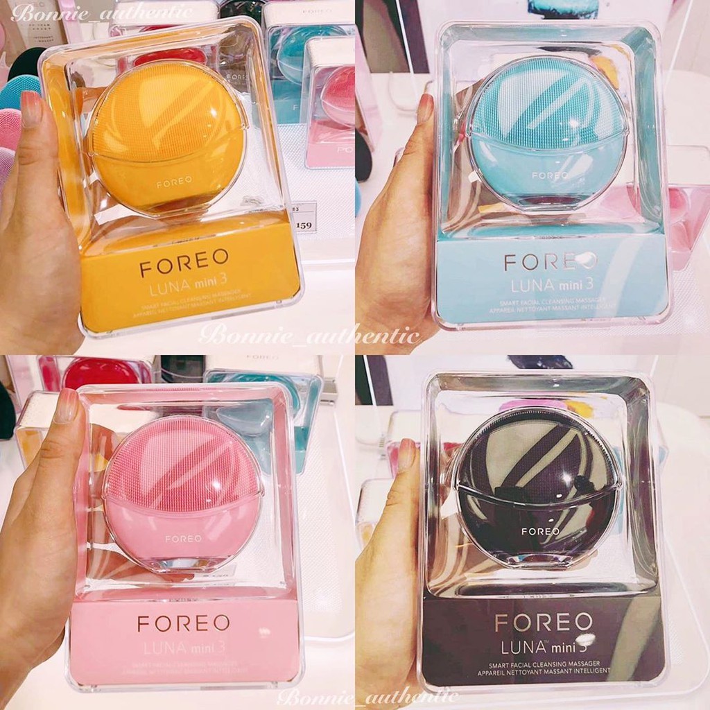 Máy rửa mặt foreo luna mini chính h.ãng máy rửa mặt massage da mặt silicon kháng khuẩn- máy làm sạch da mặt tẩy trang thu nhỏ lỗ chân lông,sạch mụn hết nhờn,tẩy ra chết phù hợp mọi loại da mặt