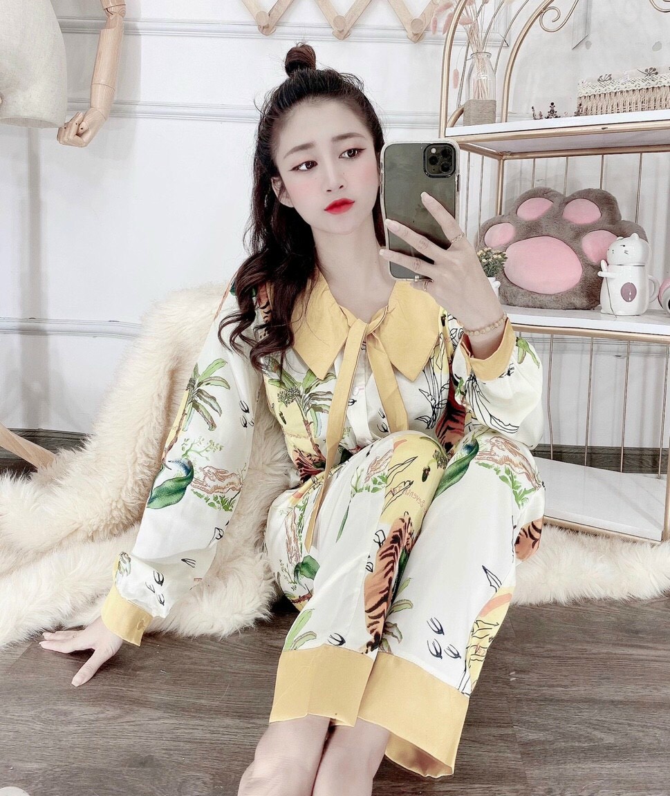 Sét bộ luạ satin cao cấp mềm mịn đẹp thoang mát mtb