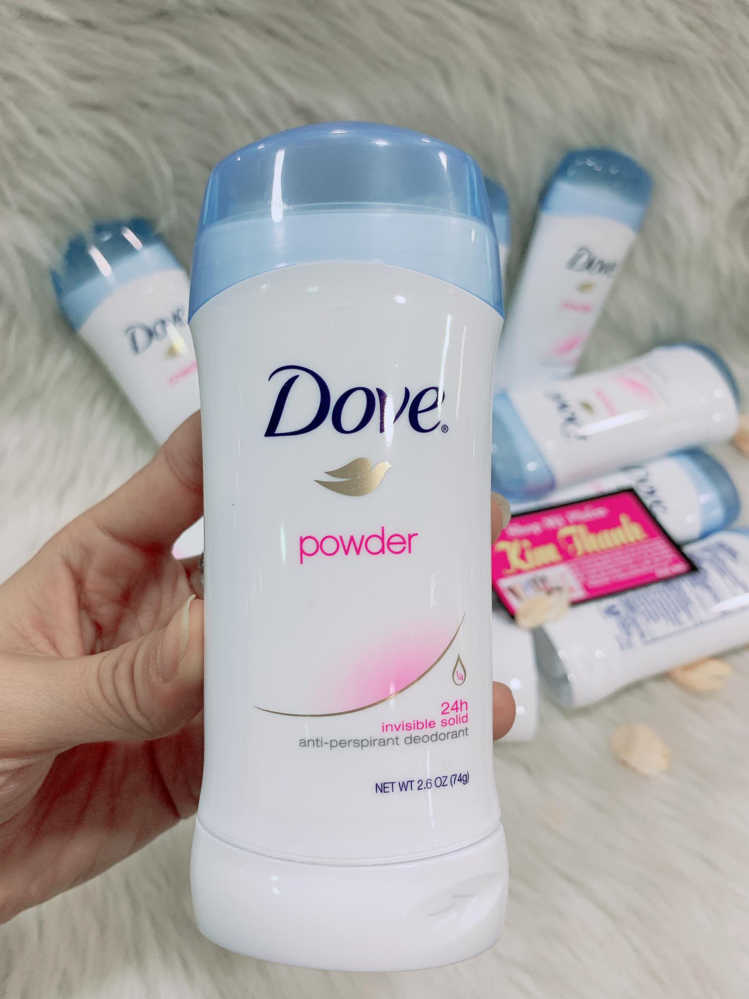 Lăn sáp khử mùi nữ Dove Powder 74g